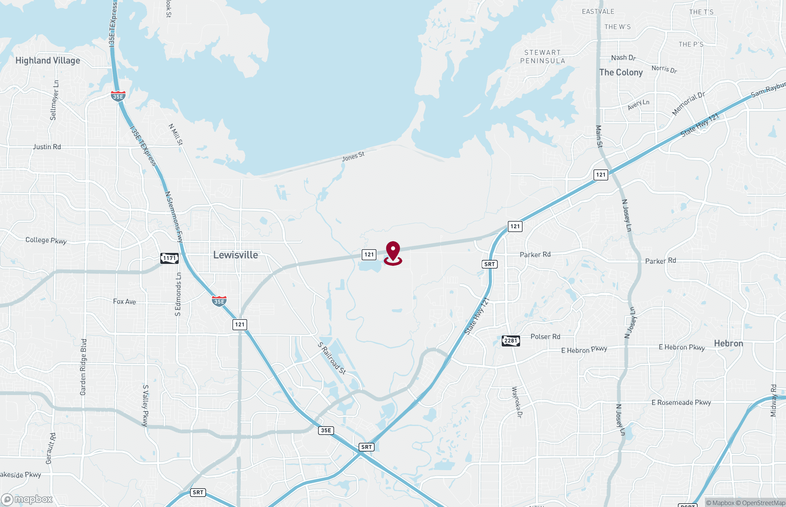 Map Industrial Property for Lease - 1590 E State Highway 121 - Building B, Lewisville, Texas, 75056 (2)