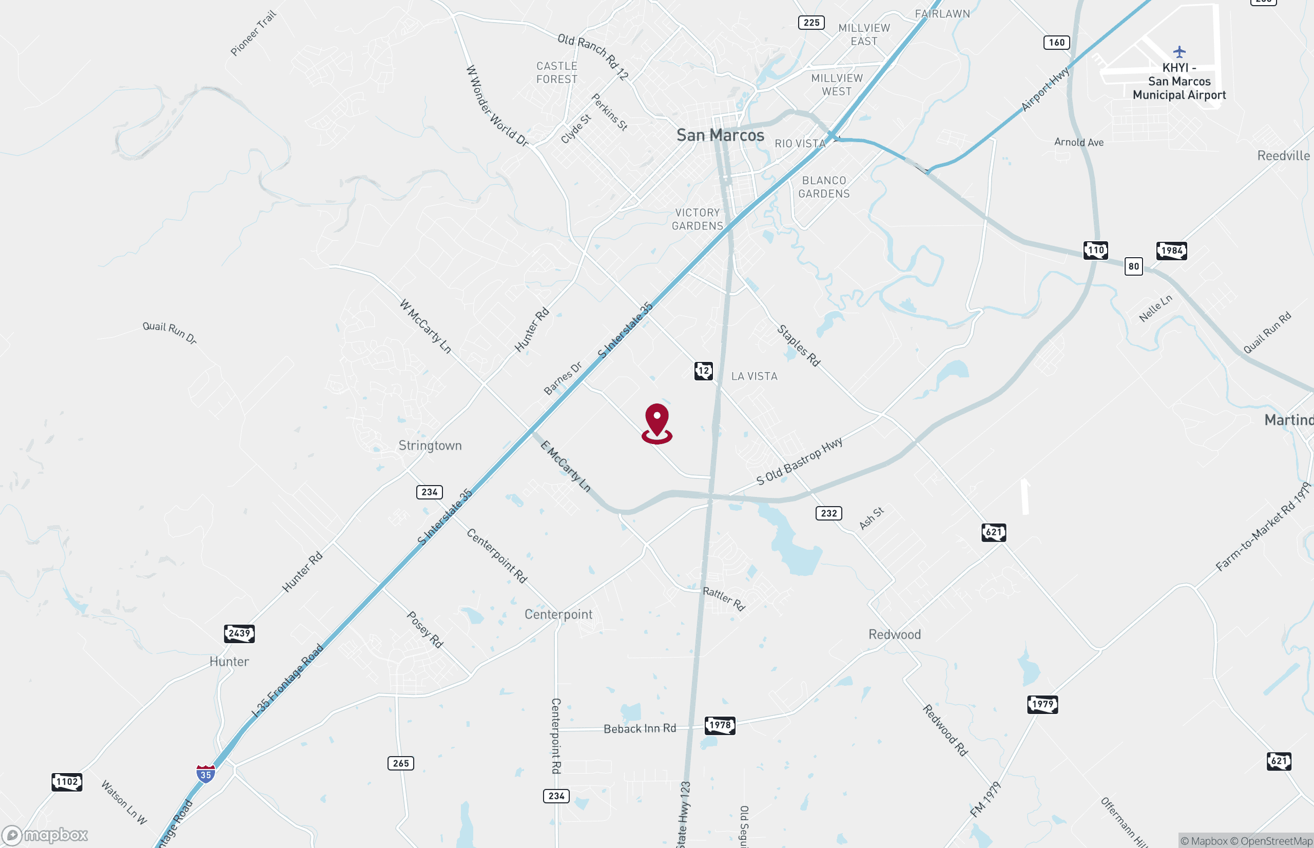 Map Industrial Property for Lease - 1611 Clovis Barker Rd, San Marcos, Texas, 78666 (2)