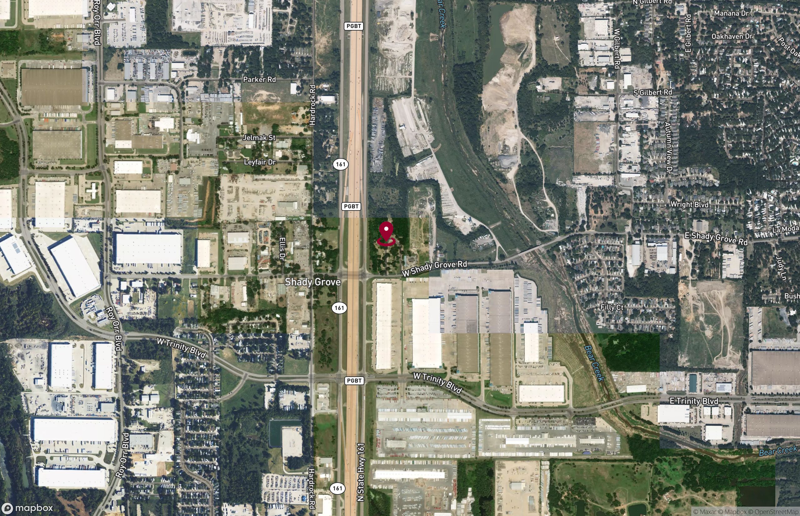 Map Industrial Property for Lease - 902 W Shady Grove Rd, Grand Prairie, Texas, 75050 (2)