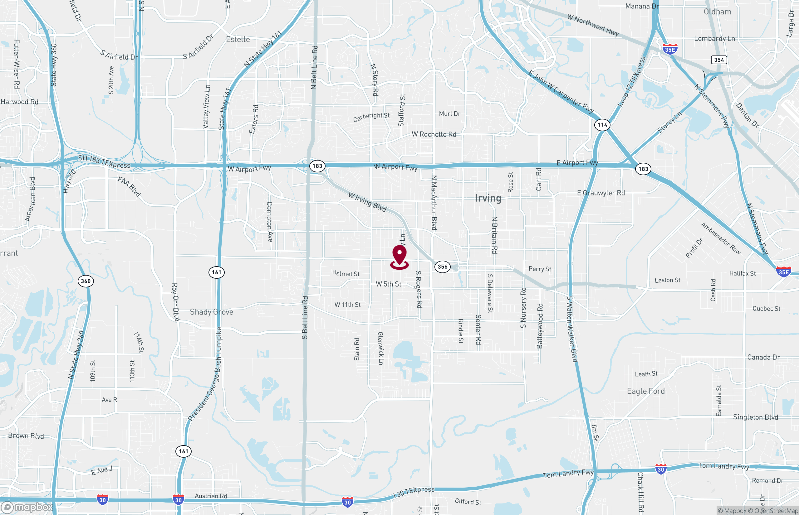 Map Industrial Property for Lease - 1700-1724 Parkside Ave, Southwest Dallas, Texas, 75061 (2)