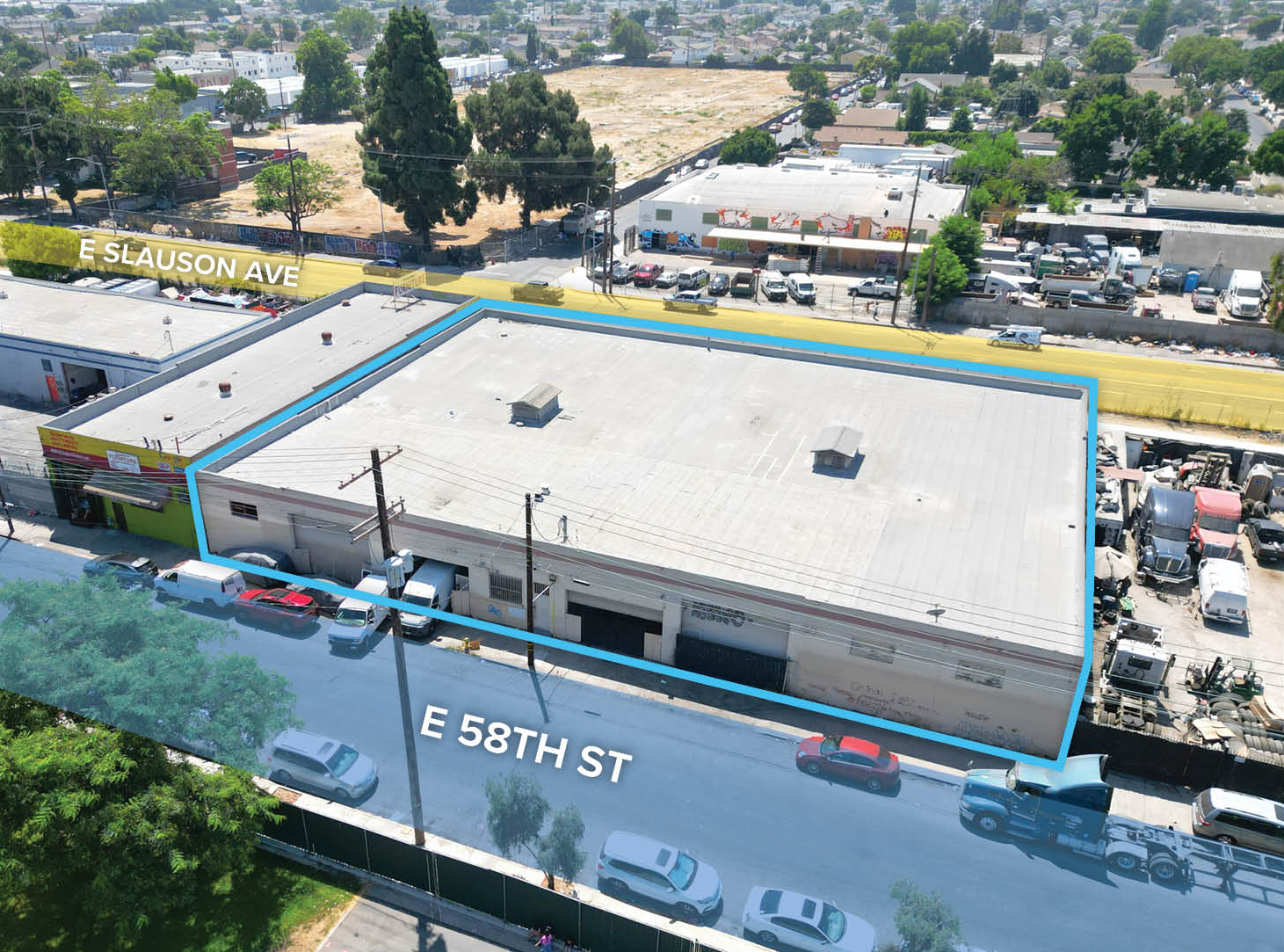 , image/jpeg - SW Aerial.jpg Industrial Property for Sale - 150-154 E 58th St, Los Angeles, California, 90011 (3)