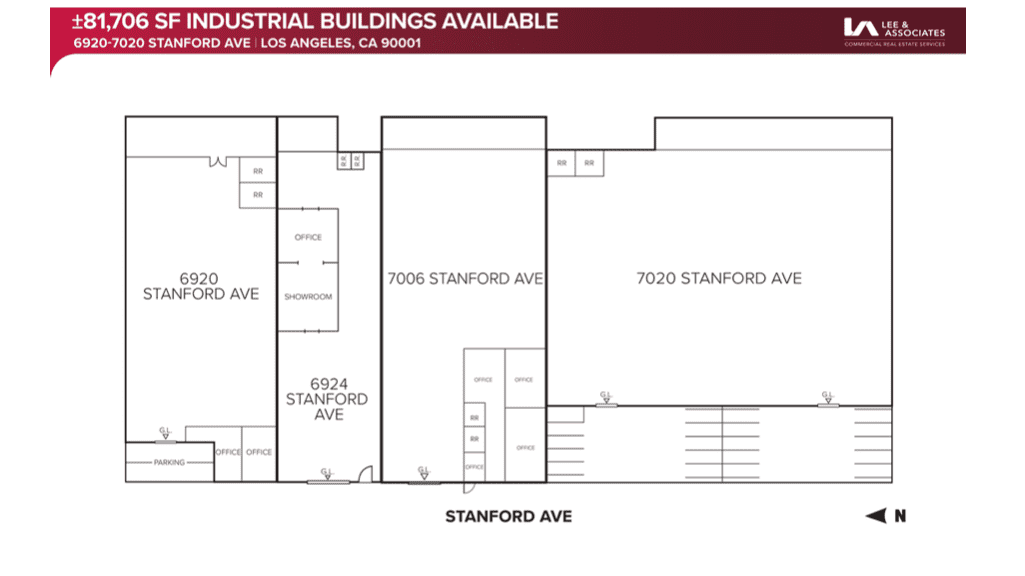 6920-7020 Stanford Ave, Site Plan - undefined Industrial Property for Sale - 6920-7020 Stanford Ave, Los Angeles, California, 90001 (1)