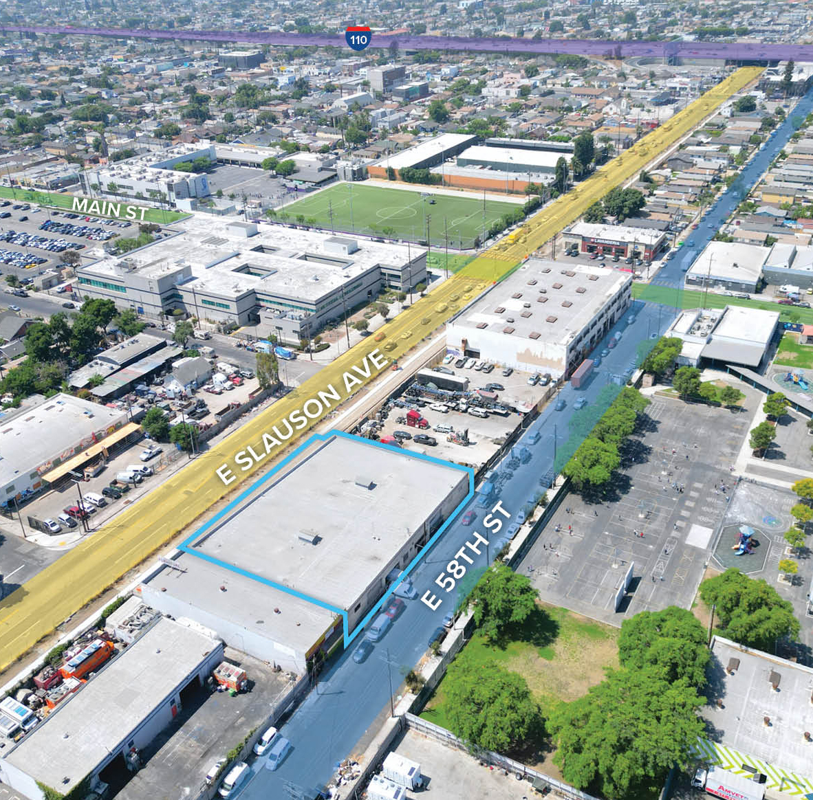 , image/jpeg - SE Wide Aerial.jpg Industrial Property for Sale - 150-154 E 58th St, Los Angeles, California, 90011 (5)