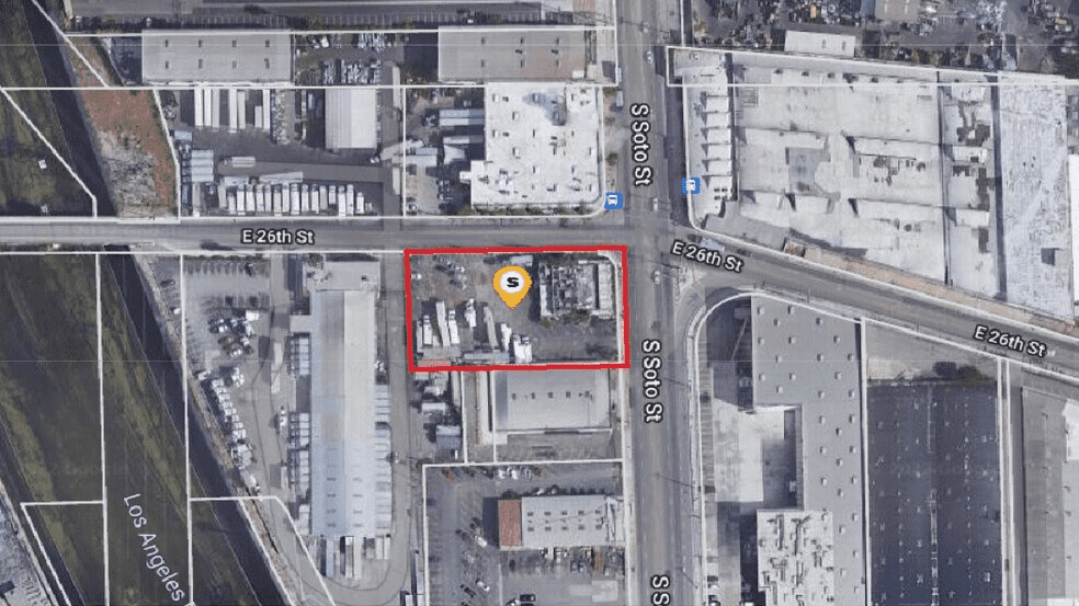 2613 S Soto St, Aerial Photo - undefined Land for Lease - 2613 S Soto St, Vernon, California, 90058 (3)