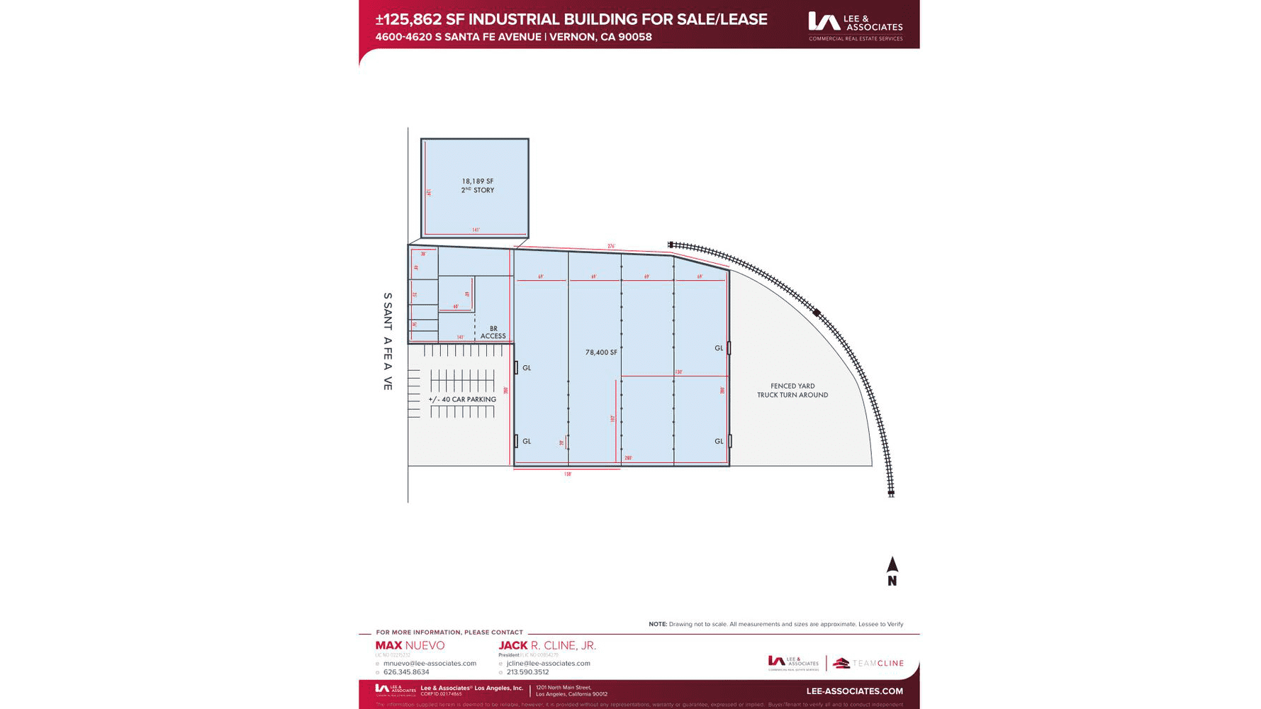 4600-4620 S Santa Fe Ave, Site Plan - undefined Industrial Property for Lease or Sale - 4600-4620 S Santa Fe Ave, Vernon, California, 90058 (1)