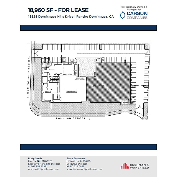 18528 S Dominguez Hills Dr, Site Plan - undefined Industrial Property for Lease - 18528 S Dominguez Hills Dr, Rancho Dominguez, California, 90220 (1)