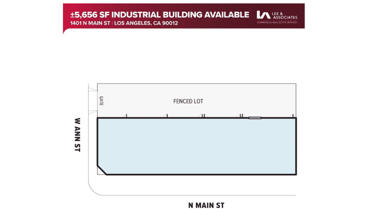 1401 N Main St, Site Plan - undefined Industrial Property for Sale - 1401 N Main St, Los Angeles, California, 90012 (1)
