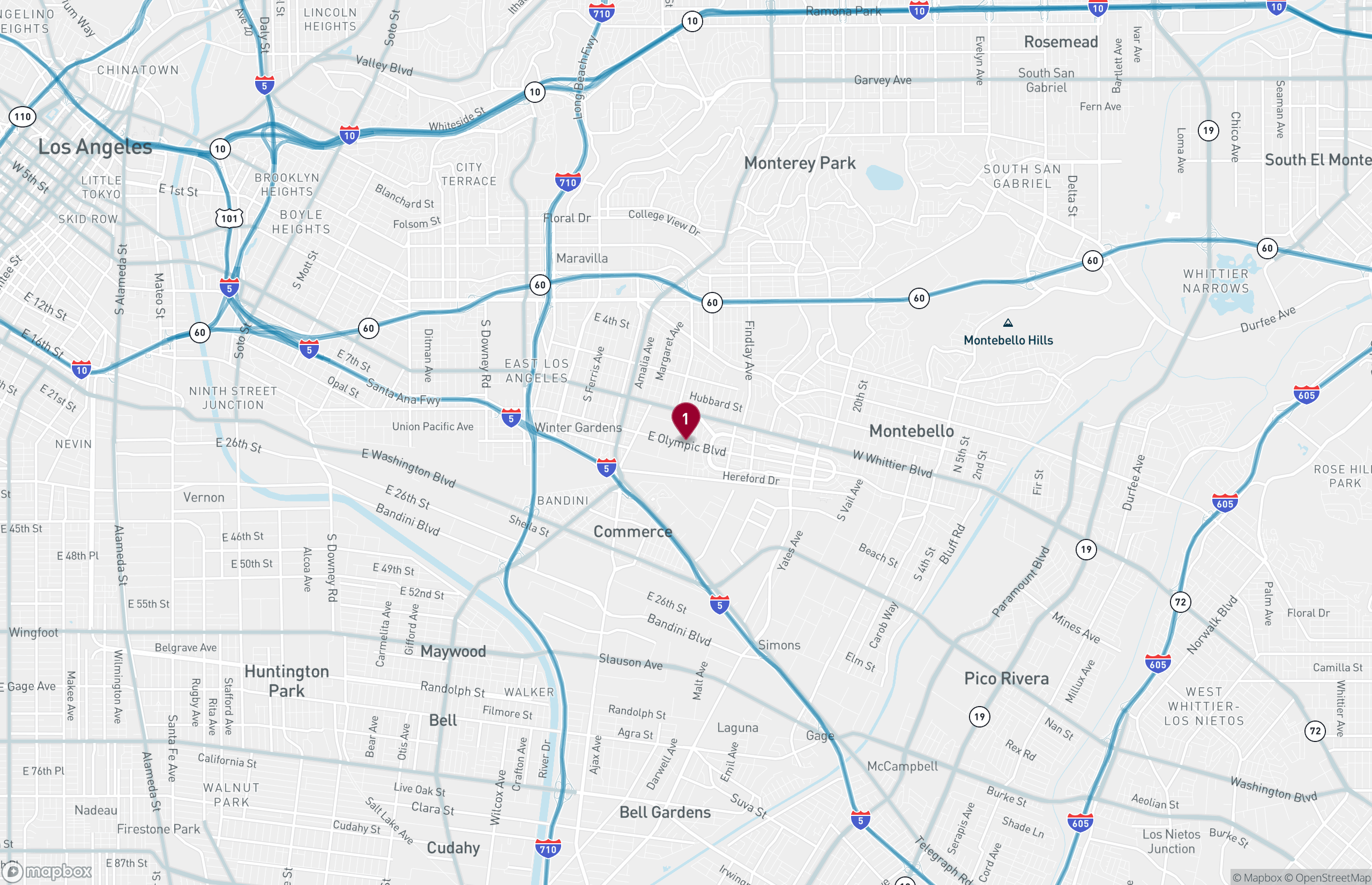 Map Land for Lease - 5711 E Olympic Blvd, Commerce, California, 90022 (3)
