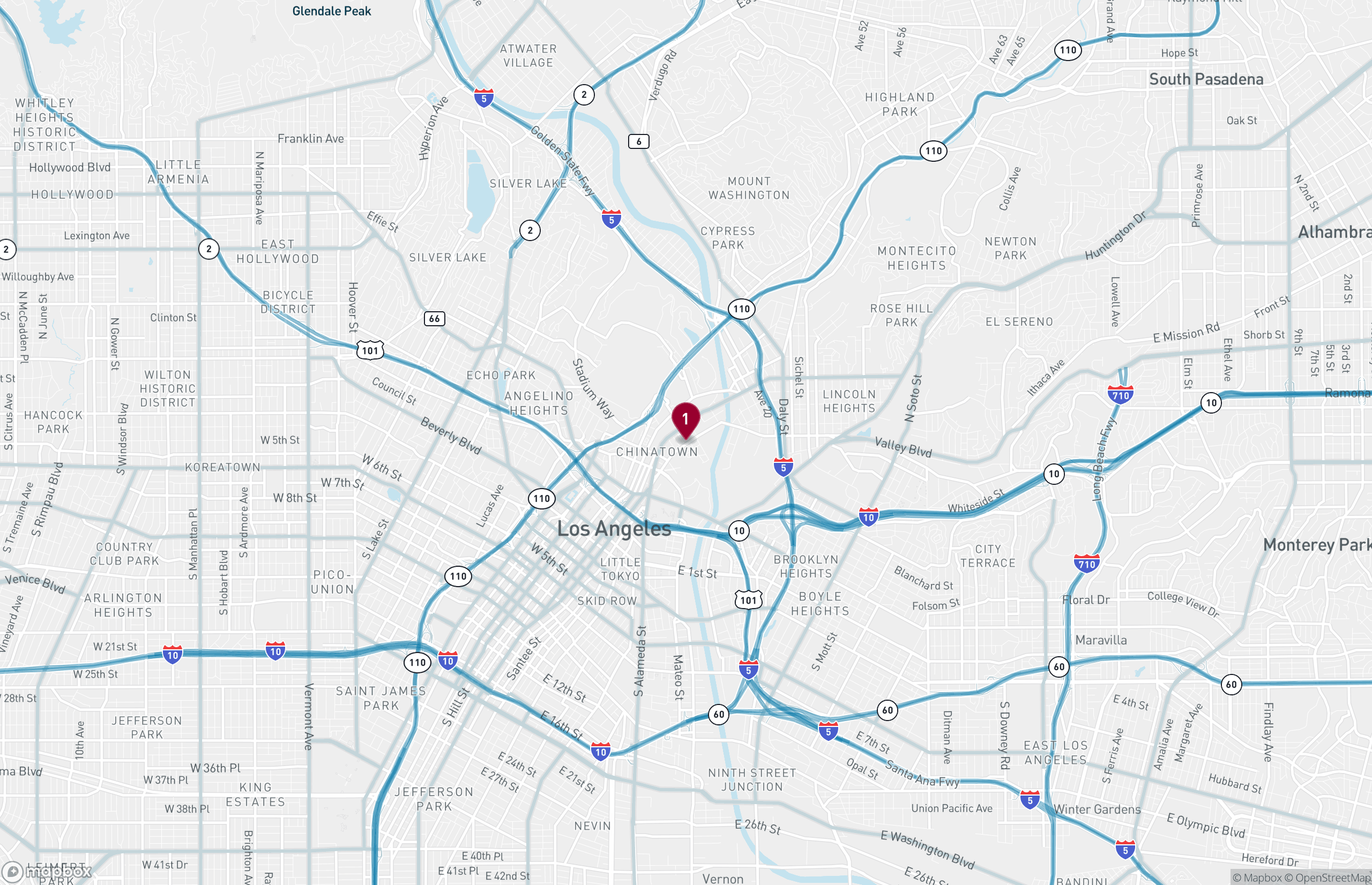 Map Industrial Property for Sale - 1401 N Main St, Los Angeles, California, 90012 (3)