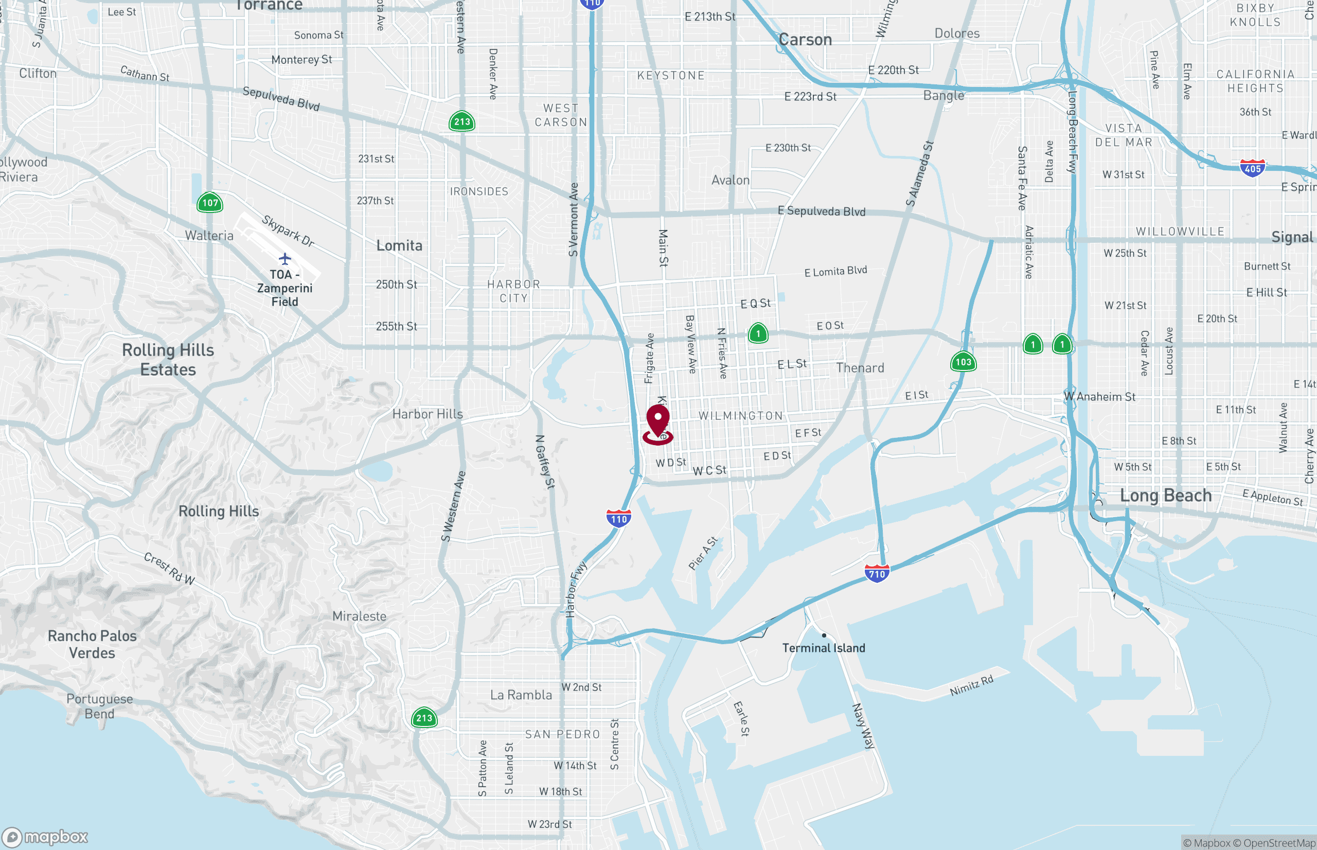 Map Industrial Property for Sale - 1122 W Anaheim St, Wilmington, California, 90744 (2)