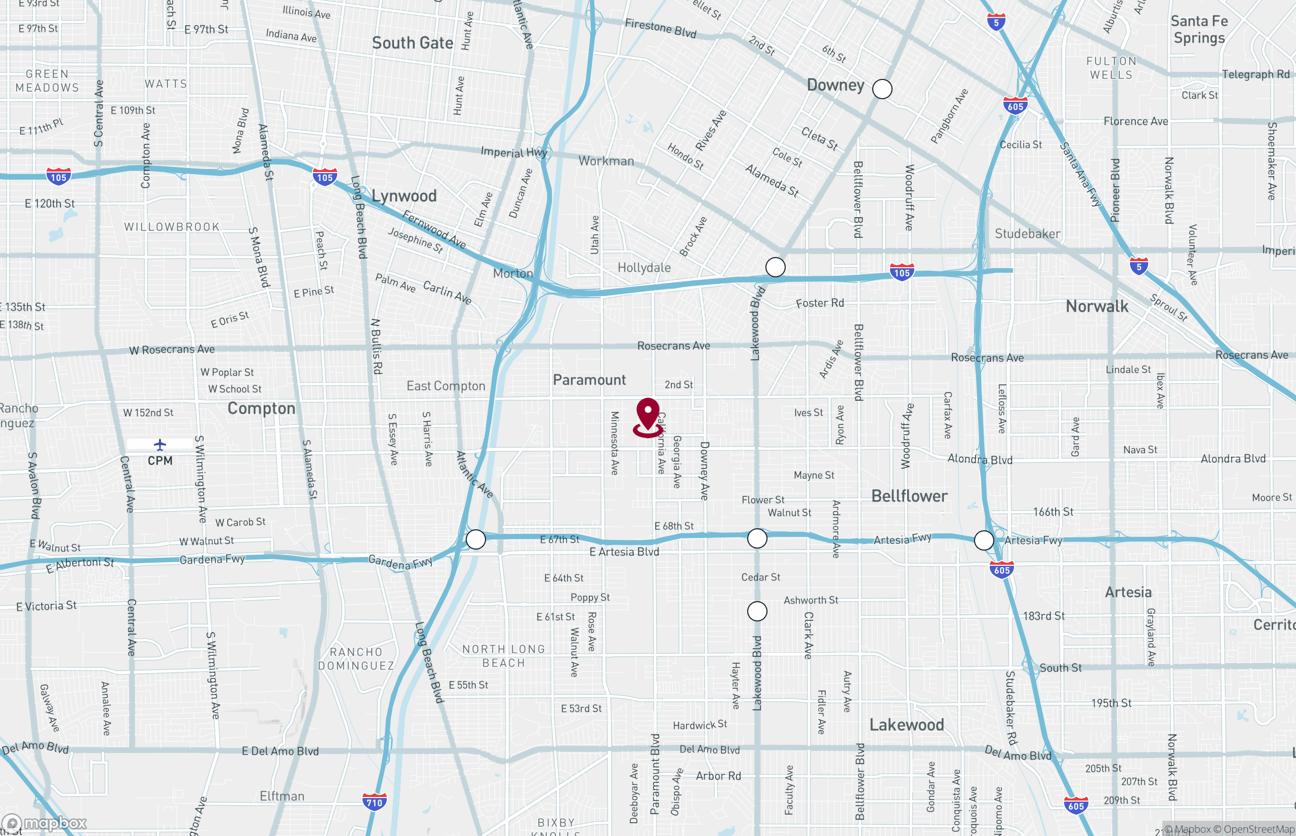 Map Industrial Property for Sale - 15342 Colorado Ave, Paramount, California, 90723 (5)