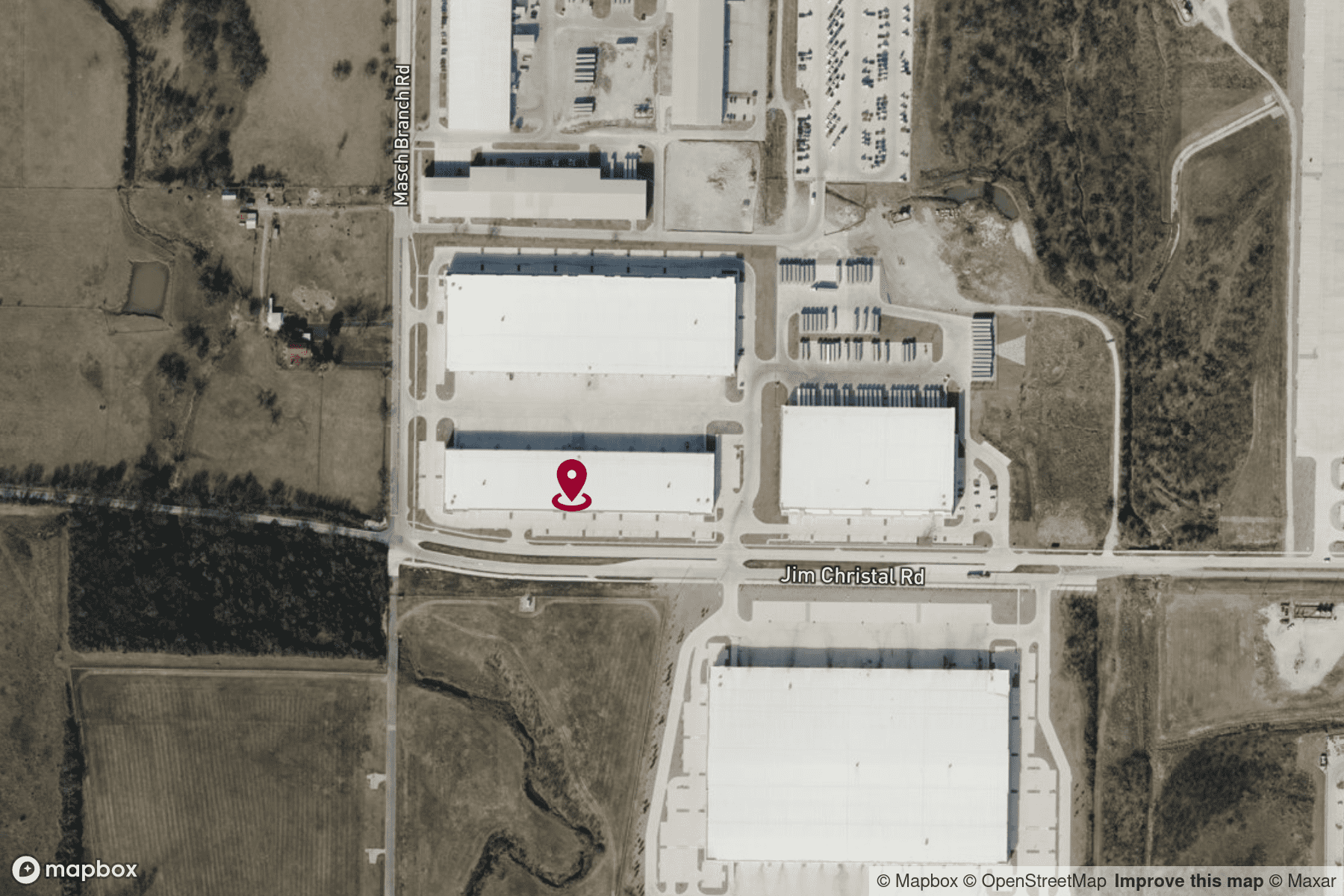 Map Industrial Property for Lease or Sale - 670 North Masch Branch Road, Denton, Texas, 76207 (2)