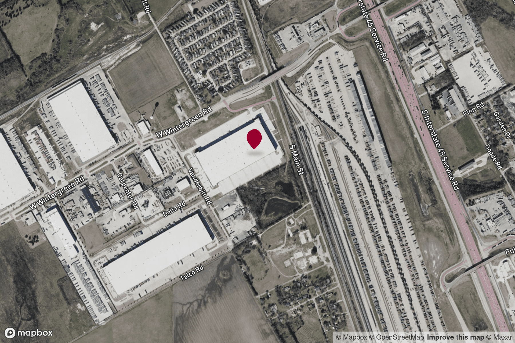 Map Industrial Property for Lease - 300 W Wintergreen Rd, Hutchins, Texas, 75141 (3)
